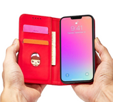 Ümbris kaanega Pouch Card Wallet Samsung S23 Ultra (punane)